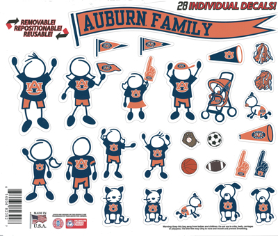 Auburn University stick figure decals