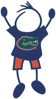 university of florida gators stick figure decal