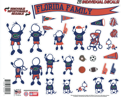 university of florida gators stick figure window decals