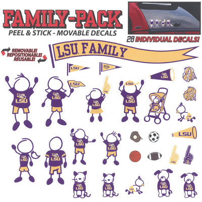 LSU stick figure decals