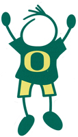 university of oregon dad stick figure window decal