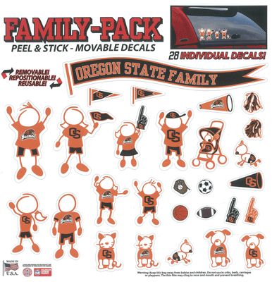 OSU stick figure window decals