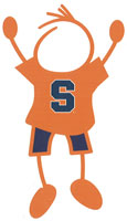 Syracuse University stick figure decals
