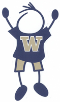University of Washington stick figure decals